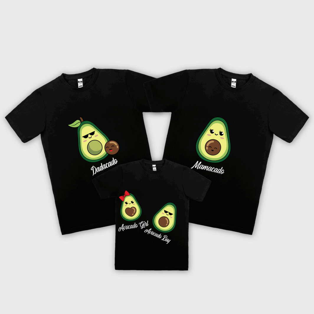 Set tricouri familie - Avocado family