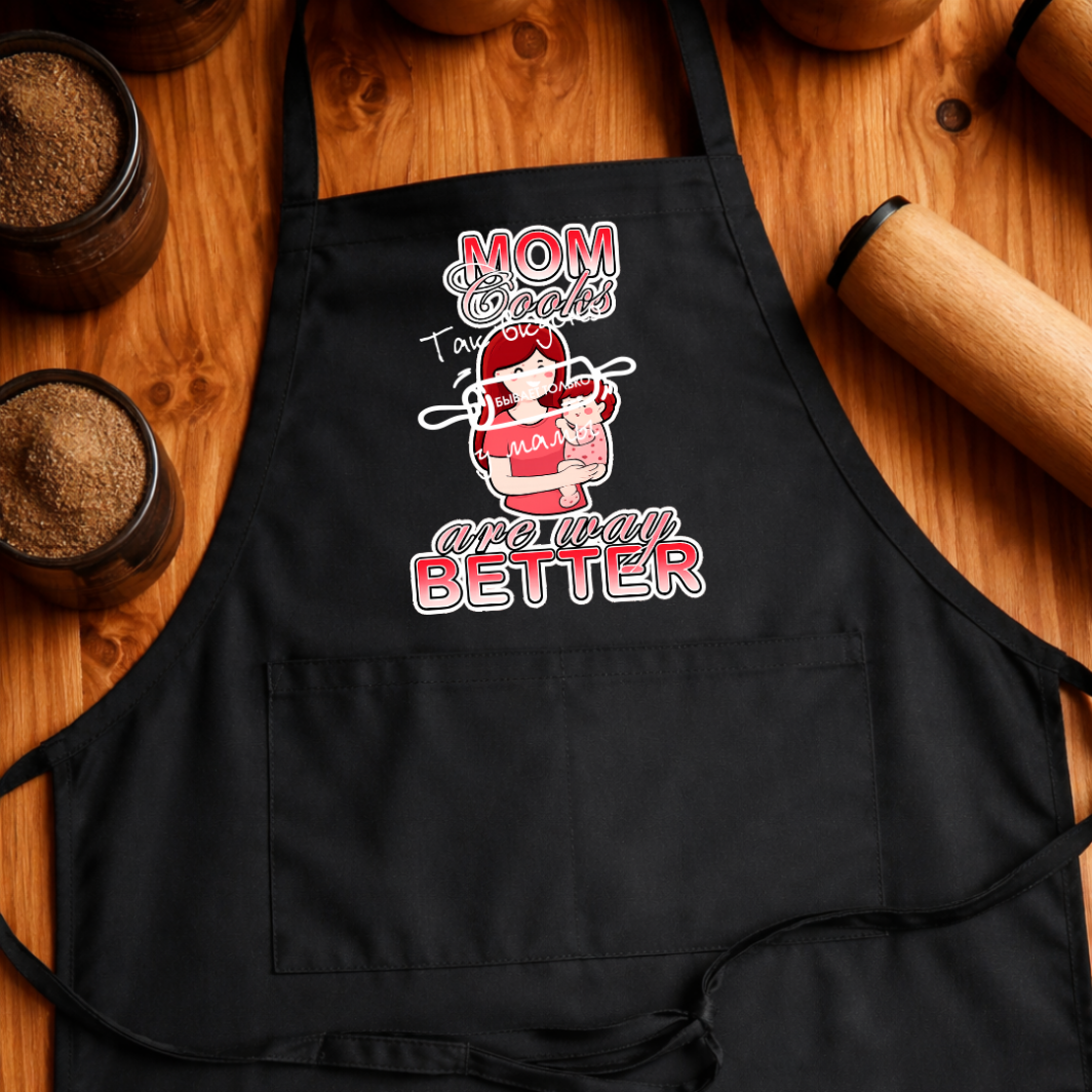 Șorț - mom cooks better