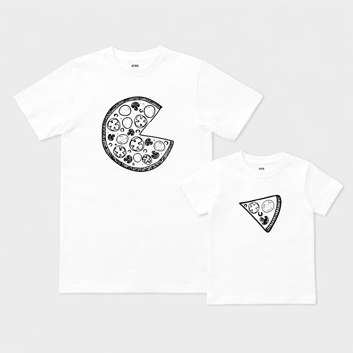 Set tricouri mami și fiica PIZZA